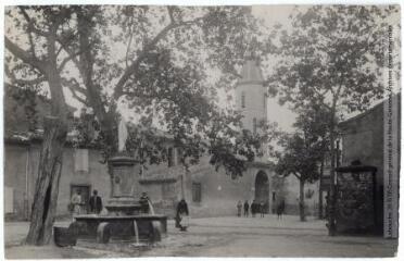 2 vues - Vallée de l\'Aude. 447. Verzeille près Saint-Hilaire : la fontaine et le clocher. - Toulouse : maison Labouche frères, [entre 1900 et 1940]. - Photographie (ouvre la visionneuse)