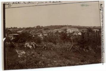 2 vues La Haute-Garonne. 981. Auzas : vue générale prise de la Bourdette. - Toulouse : maison Labouche frères, [entre 1900 et 1920]. - Photographie