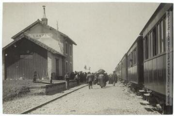 2 vues Haute-Garonne. 1178. Lanta : la gare du tram départemental. - Toulouse : maison Labouche frères, [entre 1900 et 1920]. - Photographie