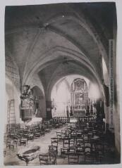 4 vues - Les Basses-Pyrénées. 1078. Montaner : intérieur de l\'église. - Toulouse : phototypie Labouche frères, [entre 1905 et 1937]. - Carte postale (ouvre la visionneuse)