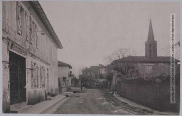 2 vues - Tarn-et-Garonne. 567. Finhan : rue du Four et l\'église / photographie Henri Jansou (1874-1966). - Toulouse : maison Labouche frères, [entre 1900 et 1920]. - Photographie (ouvre la visionneuse)