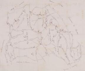 1 vue  - [Plan de la commune de Benque]. 25 novembre 1851. Ech. n.d. (ouvre la visionneuse)