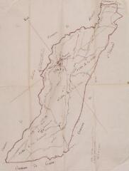 1 vue - Tableau d\'assemblage du plan parcellaire de la commune de Cazarilh [avec localisation de l\'église de Boudrac]. [1846]. Ech. 1/10000. (ouvre la visionneuse)