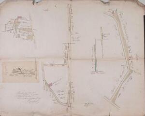 1 vue - [Commune de Castelginest], plan géométrique [des communaux à aliéner]. Barthélemy Bourges, géomètre de la ville de Toulouse. 14 décembre 1844. Ech. n.d. (ouvre la visionneuse)
