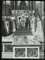 1 vue  - Chantilly (collection Fouquet) : intronisation de saint Nicolas, évêque de Myre. - [entre 1900 et 1920]. - Photographie (ouvre la visionneuse)