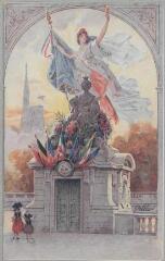 1 vue - L\'Alsace et la Lorraine délivrées (1870-1918) / dessiné par Delblond. - Paris : librairie de l\'Estampe, [entre 1914 et 1918]. - Carte postale (ouvre la visionneuse)