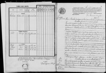 108 vues Montoulieu-Saint-Bernard. 1 E 18 registre d'état civil : naissances, mariages, décès. (collection communale)