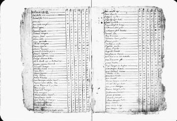 191 vues - Commune de Soueich. 1 G 3 : État de sections de 1791 (incomplet). 6 cahiers, à relier (ouvre la visionneuse)