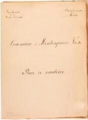 2 vues - Commune de Montesquieu-Volvestre, plan du cimetière. [1899-1900]. Ech. 1/200. (ouvre la visionneuse)
