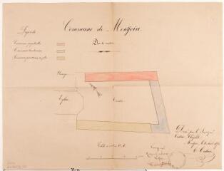 1 vue - Commune de Montjoire, plan du cimetière. Théophile Cistac. 5 août 1876. Ech. 0,005 p.m. (ouvre la visionneuse)