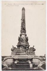 2 vues  - 12. Lyon : monument Carnot, érigé en 1900 : ?uvre de Naudin et Gauquié. - Paris : [Berthaud frères], marque B.F, [entre 1914 et 1918] (Paris : imp. Catala frères). - Carte postale (ouvre la visionneuse)