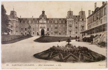 2 vues 14. Martigny-les-Bains : hôtel international. - 24 mai 1915. - Carte postale
