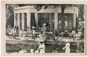 2 vues  - 163. Vittel : tea-room au parc. - [Paris] : [Louis Lévy], marque LL, 5 juillet 1915. - Carte postale (ouvre la visionneuse)