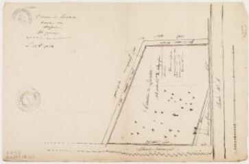 1 vue - Commune de Lavalette, cimetière. 26 octobre 1854. Ech. n.d. (ouvre la visionneuse)