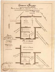 1 vue  - Commune de Longages, plan du local affecté au logement du facteur-receveur. Barège. 2 décembre 1897. Ech. 1/100. (ouvre la visionneuse)