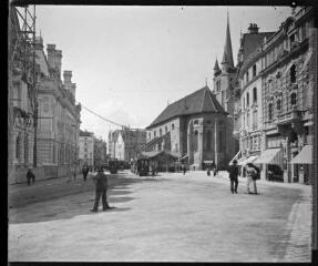 1 vue  - Lausanne. La rue où nous avons déjeuné. 21 avril 1902. (ouvre la visionneuse)