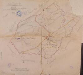 1 vue Tableau d'assemblage du plan cadastral parcellaire de la commune de Balesta. 23 janvier1895. Ech. 1/10000.