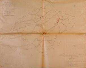 1 vue Plan d'ensemble de la commune de Balesta. J. Faure. 5 mai 1899. Ech. 1/10000.