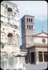 7 vues 4309. Rome : vue sur un quartier de la ville. 4310. Place de la Bocca. 4311-4312. Arc des Argentiers, quadrifrons, église San Giorgio in Velabro. 4314. Forum romain (via Monte Tarpeo). 4315. Monument à Victor Emmanuel II. 4316. Assise : basilique Saint-François.