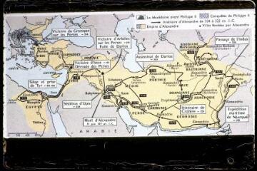 3 vues Carte historique du Royaume de Macédoine.
