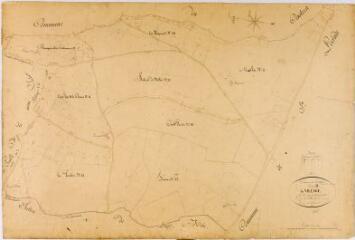 1 vue Section B du Village, 2ème feuille, éch. 1/2000.