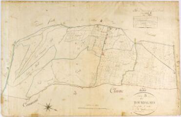 1 vue Section B des Bourdalats, 2ème feuille, éch. 1/2500.