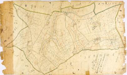 1 vue Section A des Lantasses, feuille unique, éch. 1/2500.