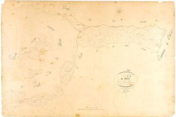 1 vue Section B de Portet, 1ère feuille, éch. 1/2500.