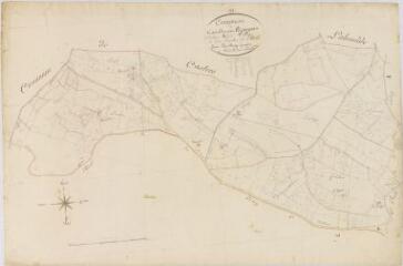 1 vue Section A du Village, 3ème feuille, éch. 1/2500.