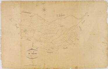 1 vue Section A du Village, 1ère feuille, éch. 1/2500.