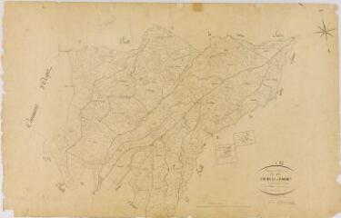 1 vue Section C de Couïllas et Bordes, 2ème feuille, éch. 1/2500.