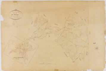 1 vue Section A du Village, 4ème feuille, éch. 1/2500.