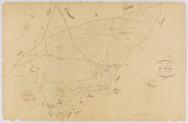 1 vue Section C du Village, 1ère feuille, éch. 1/2500.