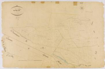 1 vue Section unique du Village, 2ème feuille, éch. 1/1250.