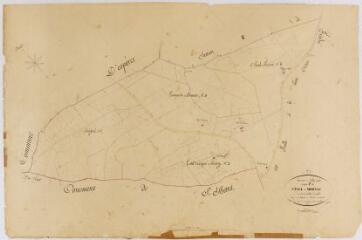 1 vue Section J de Saint-Paul et Mornac, 1ère feuille, éch. 1/2000.