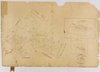 1 vue Section B du Village, 3ème feuille, éch. 1/2500.