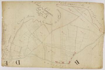 1 vue Section A, feuille unique, éch. 1/2500.