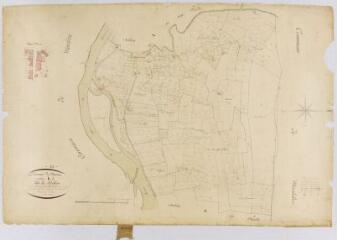 1 vue Section B de Mélère, 2ème feuille, éch. 1/2500.