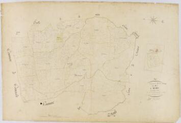 1 vue Section D de Ruchés, 1ère feuille, éch. 1/2500.