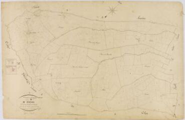 1 vue Section M de Peyfiole, 2ème feuille, éch. 1/2500.