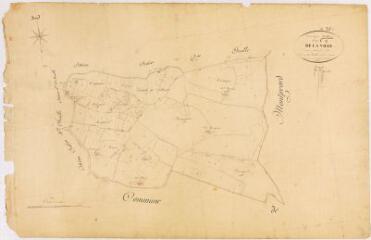 1 vue Section C de la Ville, 3ème feuille, éch. 1/2500.