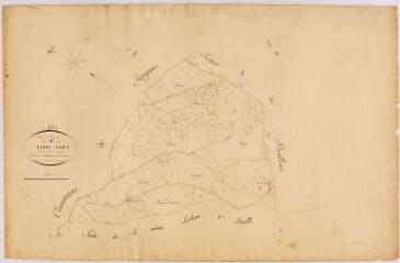 1 vue Section B du Terre-Fort, 1ère feuille, 1/2500.