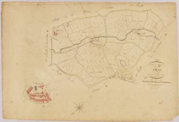 1 vue Section F de la Ville, 1ère feuille, éch. 1/2500.