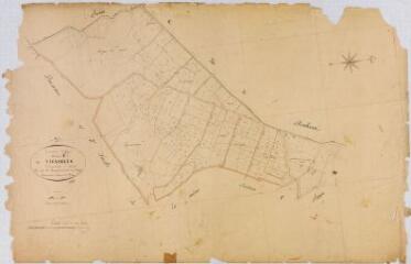 1 vue Section F des Vignobles, 1ère feuille, éch. 1/2500.