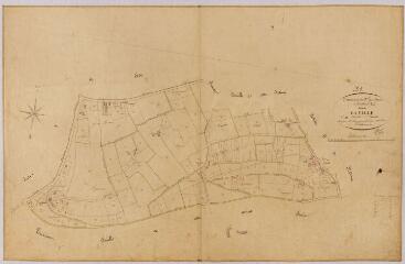 1 vue Section E de la Ville, 2ème feuille, éch. 1/2500.