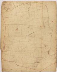 1 vue Section E, feuille unique, éch. 1/2500.