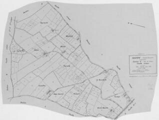 1 vue Section K, éch. 1/2500.