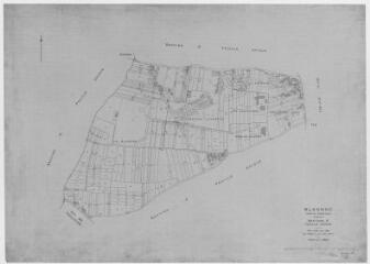 1 vue Section E, éch. 1/2500.