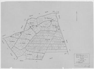 1 vue Section E, 3ème feuille, éch. 1/2500.