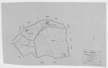 1 vue Section K, éch. 1/2500.